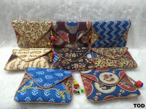 Pochette enveloppe à la mode avec sangle en chaîne, motif en treillis de diamants, 18x30 cm, pour soirée, CSIIK137 - Product Image 2