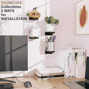 Étagères flottantes en bois pour décoration murale, étagère murale, organisateur de rangement |   Mini étagère de présentation pour salon, salle de bain, cuisine - Product Image 3