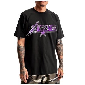 เสื้อยืดคอกลมโอเวอร์ไซส์ผ้าคอตตอน 100% สำหรับผู้ชาย พิมพ์ลายโลโก้ตามสั่ง ขายส่ง ระบายอากาศได้ดี เป็นมิตรกับสิ่งแวดล้อม เนื้อผ้าหนา - Product Image 2