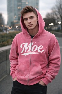 Sudadera con capucha y cremallera completa para hombre, talla 6XL, personalizada, holgada, de felpa gruesa, talla grande, corta, de felpa francesa, fabricada por OEM - Product Image 3
