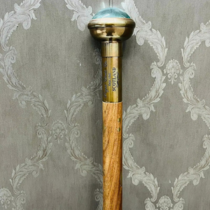 Bastón de Caballero Vintage con Mango de Latón Antiguo y Madera de Palisandro, 36 Pulgadas, Acabado Pulido, TESORO DEL MUNDO ANTIGUO - Product Image 2