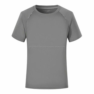 Alta calidad 180g secado rápido suave transpirable malla deporte hombres mujeres logotipo personalizado camiseta Fitness correr redes poliéster camiseta - Product Image 1