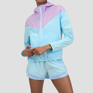 Conjunto de Chaqueta Impermeable y Cortavientos de Dos Piezas para Mujer, Diseño Deportivo Estampado, Talla Personalizada, Tejido de Memoria con Piel de Oveja - Product Image 1