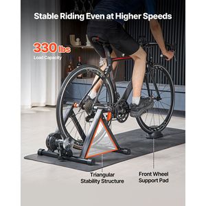 Vélo d'entraînement magnétique pliable compatible avec roues 26, 29, 700C, 6 niveaux de résistance, support pour vélo d'appartement, accessoire de vélo stationnaire - Product Image 6