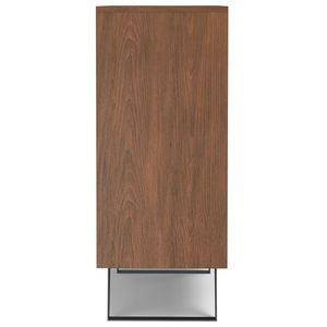 Mobiletto contenitore medio Lowry in impiallacciatura di noce per soggiorno - Product Image 3