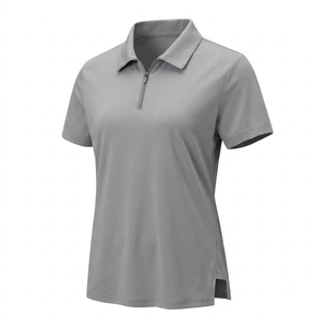 Chemises pour femmes en coton uni, style vintage, pour le travail et les affaires, coupe droite, col montant, infroissable, qui sculpte le corps, douce - Product Image 5