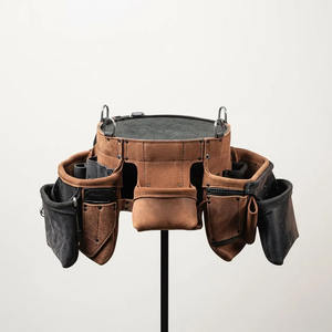 100%original Leather premium leather <b>tool</b> belt Pouch Construction <b>Tool</b> Belt Quick Release for <b>Carpenter</b> Construction for Sale - Product Image 3