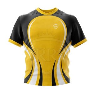 Uniforme de rugby personnalisé en tissu polyester respirant, service OEM pour l'entraînement des équipes, vêtements de sport et événements athlétiques - Product Image 3