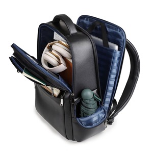 Oversized <b>Waterproof</b> Leather <b>Backpack</b> Anti-Theft Vintage Laptop Rucksack Genuine Leather Rucksack LBP-0424 - Product Image 5