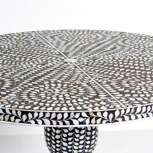 Table basse en nacre la plus vendue, table ronde artisanale en nacre pour la décoration intérieure, mobilier de maison du Vietnam - Product Image 3