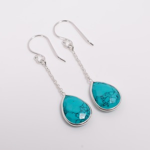 Pendientes de gota de enhebrador de Plata de Ley 925, piedras preciosas de corte de pera de amatista verde, joyería fina de boda bonita, Idea de regalo de exportador de confianza - Product Image 6