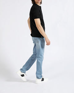 Polo à manches courtes 100 % coton pour hommes, design patchwork personnalisé, respirant et de haute qualité, vente en gros - Product Image 6