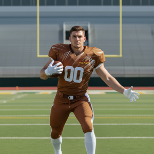 Uniforme de Fútbol Americano Transpirable Unisex de Dos Tonos, Diseño Sublimado Personalizable, 100% Poliéster, Uniforme de Rugby Corto - Product Image 3