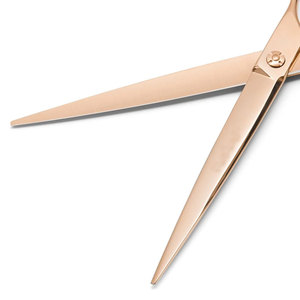 กรรไกรตัดผมระดับมืออาชีพ พรีเมียม บาร์เบอร์ โรสโกลด์ ขนาด 7 นิ้ว สำหรับการจัดแต่งทรงผมอย่างเรียบเนียนและแม่นยำ - Product Image 3