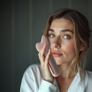 Outil facial de Gua Sha d'OEM avec le distributeur intégré de sérum et le massage de vibration - Product Image 5