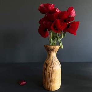 Vase de table en bois fait main Art Déco, écologique, décoration d'intérieur - Product Image 5