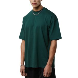 T-shirts en coton pour hommes grandes tailles, style décontracté, jersey ample, couleur unie, avec étiquette personnalisée, pour l'été. - Product Image 5