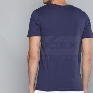 Camiseta de Manga Corta para Hombre INDEX, Color Azul Marino, Cuello Redondo, Patrón Geométrico, Secado Rápido, Corte Ajustado, Tejido Deportivo - Product Image 3