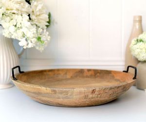 Wooden serving <b>tray</b> wooden <b>tray</b> serving board rustic serving <b>tray</b> kitchen serving <b>tray</b> wooden platter <b>breakfast</b> <b>tray</b> food - Product Image 2