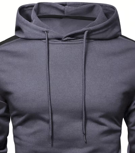 Customized Men's Casual Track Suit Terry Fabric 100% Cotton Quick Dry 300g Multi Pocket Fashionable Hooded Two-Piece Set Winter - Product Image 4
