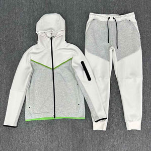 Conjunto Deportivo de Forro Polar Cálido para Invierno, con Capucha y Logotipo Personalizado, Grueso y Térmico, para Clima Frío al Aire Libre - Product Image 2
