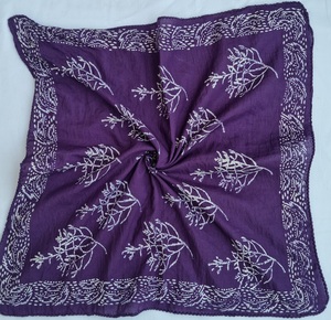Pañuelos Cuadrados Boho al por Mayor, Hechos a Mano, 100% Algodón, Pañuelos Florales con Estampado de Bloques, Pañuelos para la Cabeza, Pañuelos para el Cabello, Vintage, Transpirables - Product Image 2