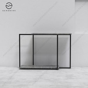Sunshine Marble <b>Console</b> <b>Table</b> Minimalist Modern <b>Entry</b> Living Room Furniture Stable Leg Base Design - Product Image 5