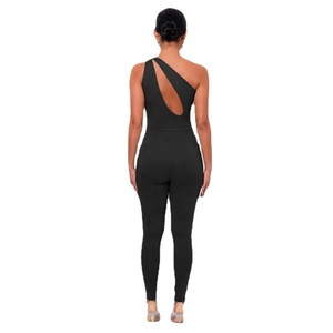 Mono deportivo transpirable de un solo lado para mujer, mono deportivo de hip hop para yoga, con espalda descubierta, traje ajustado a la moda - Product Image 6