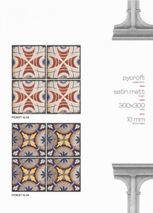 Azulejos de Pared Isha Cerachem Mediterranean Dusk de 300x300 mm, Azulejos de Cerámica Mate para Interiores, para Sala de Estar - Product Image 5