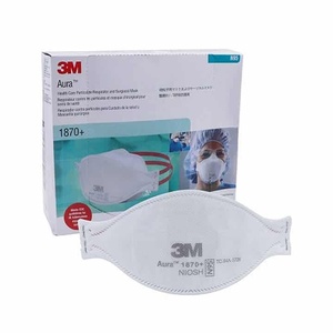 Mascarilla Respiratoria 3M 1870+ con Tela No Tejida Electrostática Avanzada para una Mejor Captura de Partículas y Baja Resistencia Respiratoria - Product Image 1