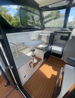 Bateau pneumatique rigide en fibre de verre RIB520 de 4,8 m, console centrale, PVC Hypalon, bateau de pêche en haute mer, yacht rapide