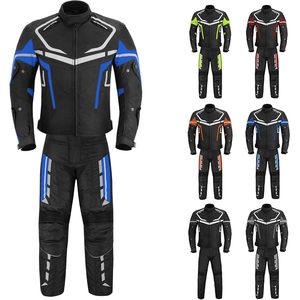 ชุดมอเตอร์ไซค์ผู้ชาย Bacca Moto แจ็คเก็ตและกางเกงผ้าคอร์ดูร่า ได้รับมาตรฐาน CE ป้องกันการกระแทกสำหรับนักขี่มอเตอร์ไซค์ กันน้ำ ระบายอากาศได้ดี - Product Image 1