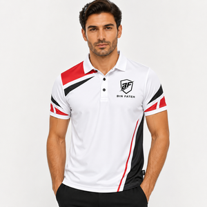 Nouveauté 2026 : Polos de golf rayés à manches courtes, anti-plis, personnalisables avec logo, pour entreprises – Qualité supérieure, vente chaude - Product Image 1