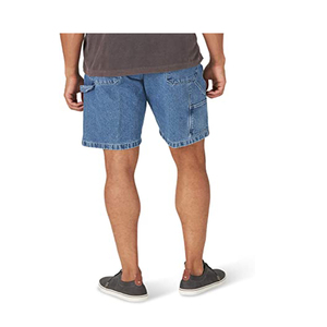 Pantalones cortos de mezclilla casuales con cremallera para hombre, estilo veraniego, rasgados, hasta la rodilla - Product Image 2