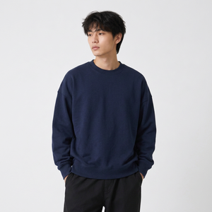 Wholesale custom <b>600gsm</b> sweatshirt manufacturer with french terry and private label for US fashion labels - Product Image 1