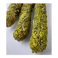 Diffuseur d'aromathérapie à base de plantes en gros fournit des bâtons d'encens de feuille de romarin de 6 pouces avec des supports de bâton en bambou