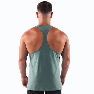 Débardeur côtelé personnalisé pour homme, col rond, uni, basique, en coton, décontracté, pour le sport et le fitness - Product Image 3