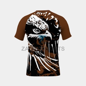Camiseta Deportiva de Compresión para Hombre, para Entrenamiento de BJJ y MMA, Tejido Elástico de Secado Rápido, 200GSM, Diseño Frontal - Product Image 6