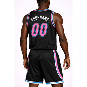 Maillot de basket-ball blanc personnalisable pour jeunes et hommes, nouvelle combinaison de couleurs sublimées, taille plus, logo personnalisé - Product Image 2