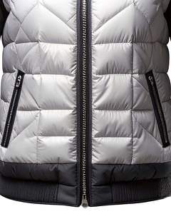 Men <b>Winter</b> Colorblock Puffer Jackets Warm <b>Quilted</b> Coats with Hood Zipper Closure Lightweight Outerwear for Cold Weather - Product Image 5