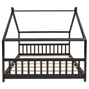 Letto a capanna in legno a grandezza naturale per bambini modello WF282522AAP - Product Image 5