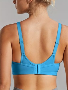 Wide Band Sport Bra | Lifting <b>Compression</b> Gym Bralette | Premium Elasticity Performance Training Sportswear Crop <b>Top</b> - Product Image 2