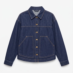 <b>Womens</b> Oversized Denim Jacket Custom Logo Vintage Wash Cropped Trendy Style Casual Streetwear Fashion Outerwear <b>Spring</b> <b>Coat</b> - Product Image 2