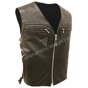 Chaleco Personalizado para Hombre de Talla Grande, Diseño Único, de Cuero, sin Mangas, con Calefacción para Invierno, para Motocicleta, con Bolsillos Delanteros - Product Image 2