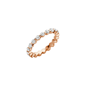 2.5mm Diamond Eternity Ring, Full Eternity Band, Lab Grown Diamond Wedding Band, Gold Stackable Ring, Minimalist <b>Bridal</b> Jewelry - Product Image 5