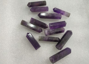 Mini-bâtonnet de cristal d'améthyste naturelle, pierre précieuse de guérison, pointe de cristal énergétique pour la méditation Reiki, fabricant et fournisseur - Product Image 2