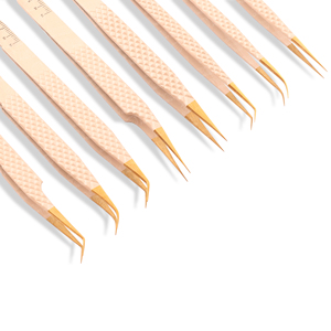 Wholesale Price Sustainable Steel High Precision Tweezers With Card <b>Box</b> Packing For Multiple Eyelash Extension Techniques - Product Image 6