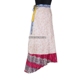 Magic <b>Skirt</b> Silk <b>Wrap</b> <b>Skirt</b> Express <b>Wrap</b> Dress <b>Skirt</b> 2 Layer Reversible Magic Silk Saris <b>Wrap</b> Long Silk New Zealand - Product Image 5