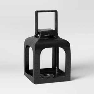 ชุดเชิงเทียนไม้ทรงหกเหลี่ยมสไตล์บ้านไร่ พร้อมแผงกระจกโค้งตกแต่ง - Product Image 4