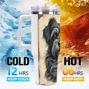 แก้วน้ำสแตนเลสเก็บอุณหภูมิ 40 ออนซ์ ลายสุนัข สำหรับคนรักสัตว์เลี้ยง - Product Image 6